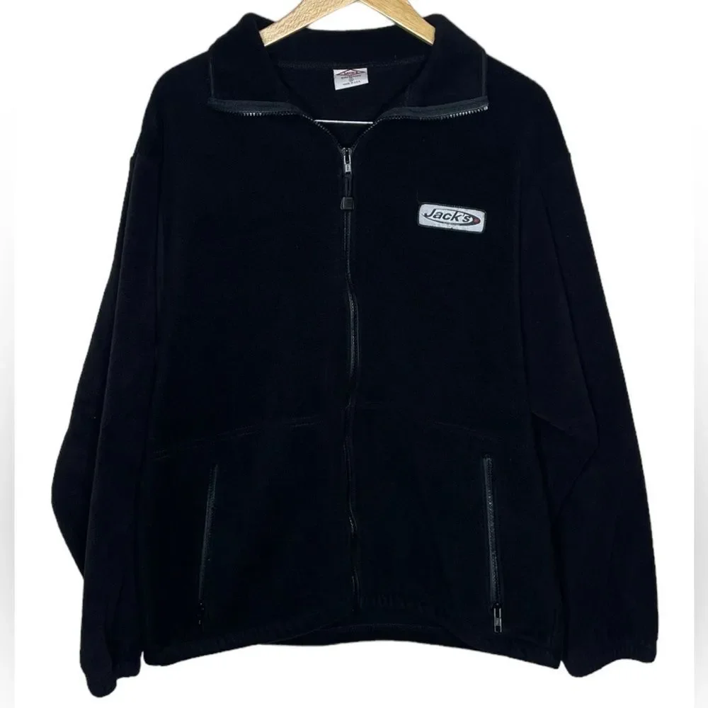 Jack’s Surfboards Black Fleece Jacket size Medium